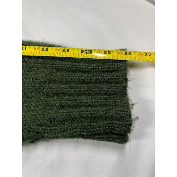 Wooden Ships Sweater Womens Size S/M Dark Green Crew Neck Mohair Blend Oversized - Picture 7 of 8